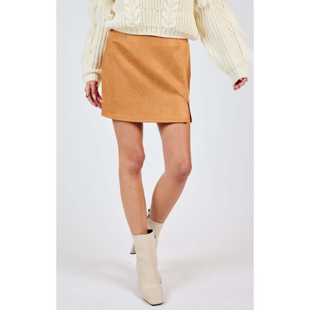 Soho Faux Suede Mini Skirt